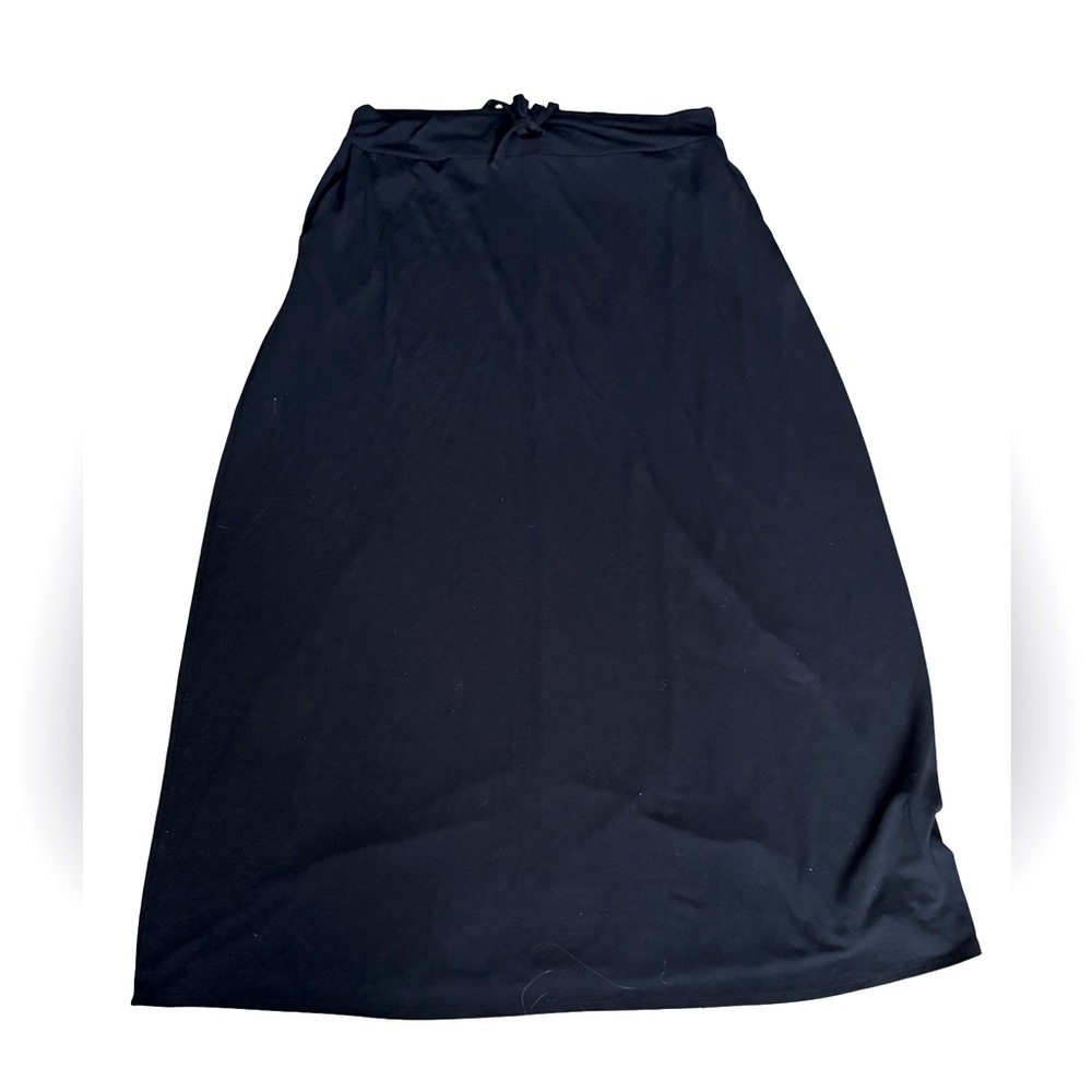 Knit Black Women's Skirt - 2XL- With Pockets and Drawstring